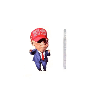 2D Acrylic Trump Design Car Ornament